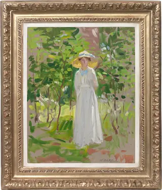 Francis Campbell Boileau Cadell - Jean Cadell among trees
