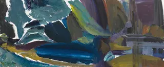 Ivon Hitchens - Warnford water, pool and dark distance